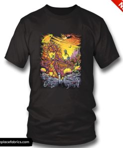 rick and morty alien landscape t shirt zpeyik