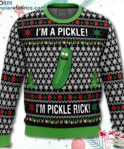 Rick and Morty Pickle Rick Ugly Christmas Sweater – AOP Sweater