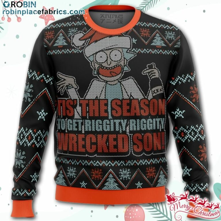 Rick and Morty Tis The Season Ugly Christmas Sweater – AOP Sweater