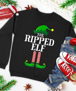 ripped elf matching family group christmas party pajama ugly christmas sweatshirt 1 oF6CH