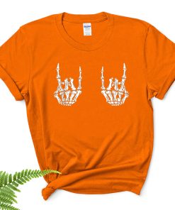 rock on rock star rocker skeleton hand rock funny halloween shirt 28 qvbuke