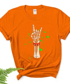 rocker skeleton hand rock on costume halloween shirt 31 f4hsae