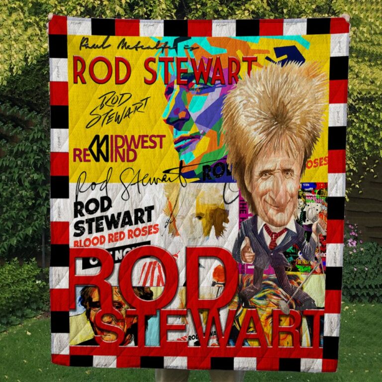 Rod Stewart Quilt & Fleece Blanket