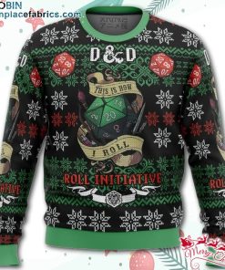 Roll Initiative Dungeons & Dragons Ugly Christmas Sweater – AOP Sweater Roll Initiative Dungeons & Dragons Ugly Christmas Sweater – AOP Sweater