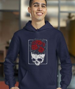 roses on the skull halloween graphic shirt 1 Lr1AW