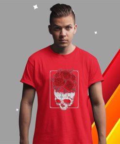 roses on the skull halloween graphic shirt 4 RFF1x