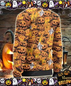 rottweiler dog lovers halloween pumpkin ugly sweater 20 ti1VN