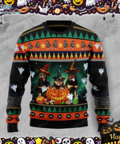 Rottweiler Halloween Ugly Sweater