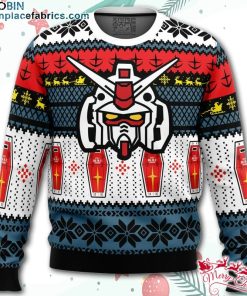 RX 78 Gundam Ugly Christmas Sweater – AOP Sweater