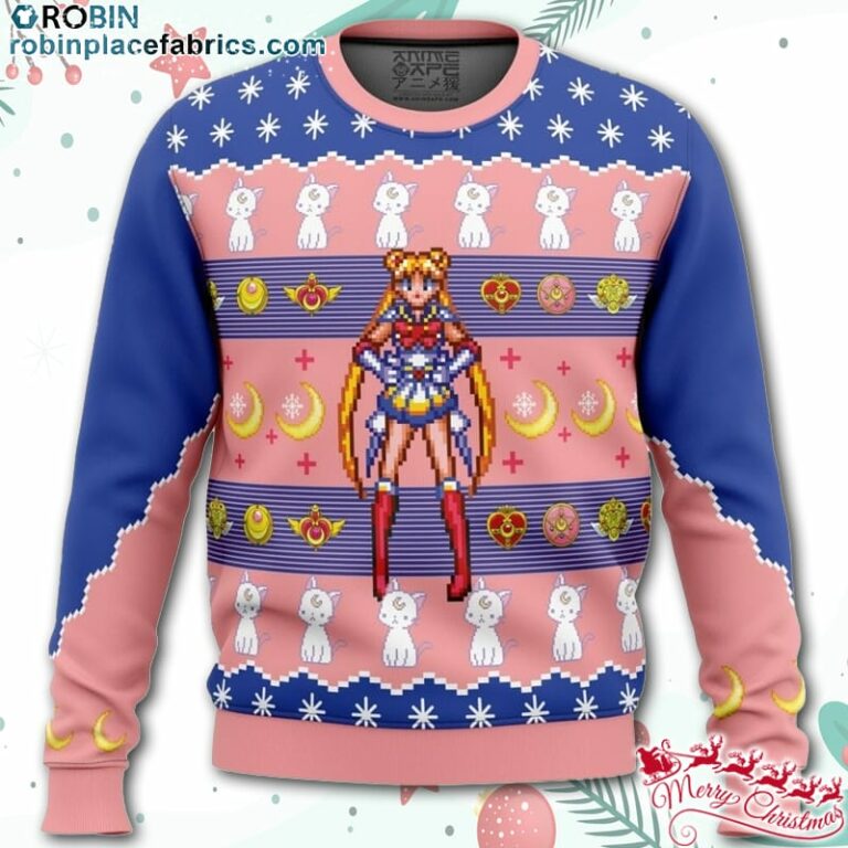 Sailor Moon Ugly Christmas Sweater – AOP Sweater
