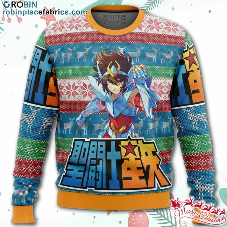 Saint Seiya Alt Ugly Christmas Sweater – AOP Sweater