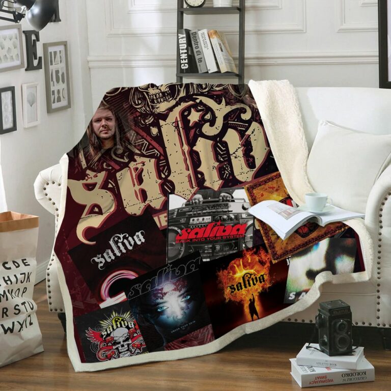 Saliva Quilt Blanket