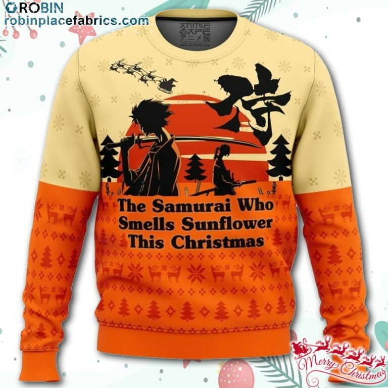 Samurai Champloo The Samurai Who Smells Sunflower This Christmas Ugly Christmas Sweater – AOP Sweater