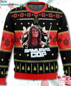 Samurai Cop Ugly Christmas Sweater – AOP Sweater