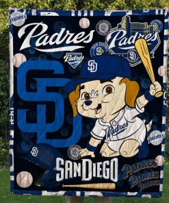 San Diego Padres Quilt Blanket #1