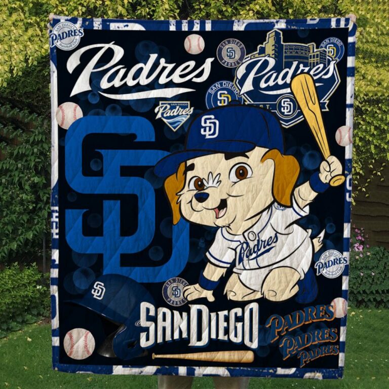 San Diego Padres Quilt Blanket #1
