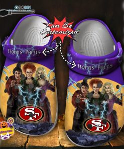 Halloween Clogs – Personalized San Francisco 49ers Halloween Movie Hocus Pocus Crocs Shoes