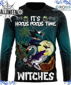 san jose sharks halloween jersey flamingo witches hocus pocus all over print 314 02LOq