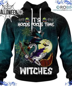 san jose sharks halloween jersey flamingo witches hocus pocus all over print 38 vTO6m