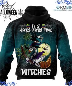 san jose sharks halloween jersey flamingo witches hocus pocus all over print 402 r7rcH