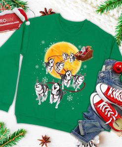 Santa Ride Sleigh Siberian Husky Christmas Dog Lover Gift Ugly Christmas Sweatshirt Santa Ride Sleigh Siberian Husky Christmas Dog Lover Gift Ugly Christmas Sweatshirt