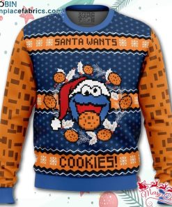 Santa wants cookies! Ugly Christmas Sweater – AOP Sweater