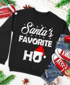 Santa?S Favorite Ho Funny Christmas Gift Ugly Christmas Sweatshirt