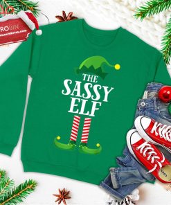 sassy elf matching family group christmas party pajama ugly christmas sweatshirt 3 CnxSB