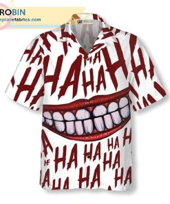 Scary Halloween Clown Smile Casual Short Sleeve Hawaiian Shirts