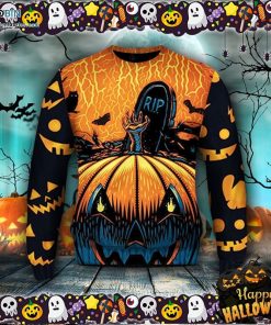 Scary Pumpkin Halloween Ugly Sweater