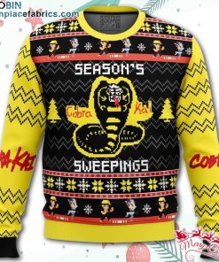 Season’s Sweepings Cobra Kai Ugly Christmas Sweater – AOP Sweater