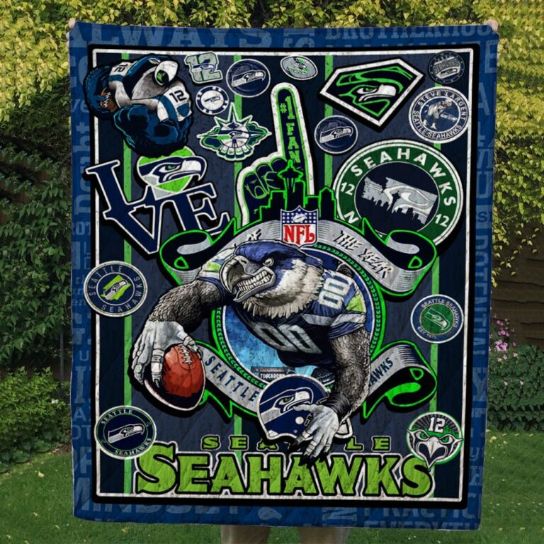 Seattle Seahawks Quilt Blanket #1