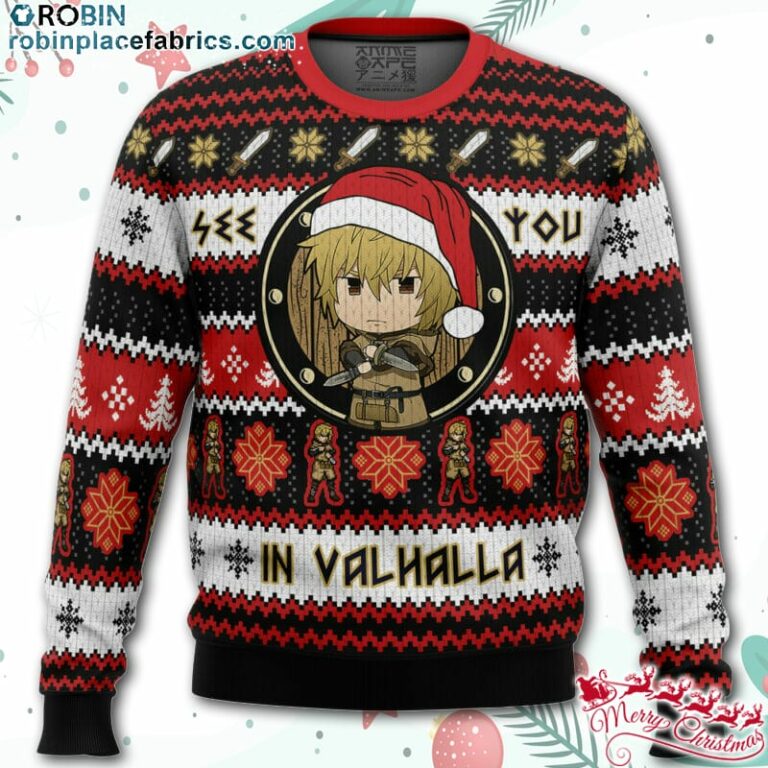 See You in Valhalla Vinland Saga Christmas Sweater – AOP Sweater