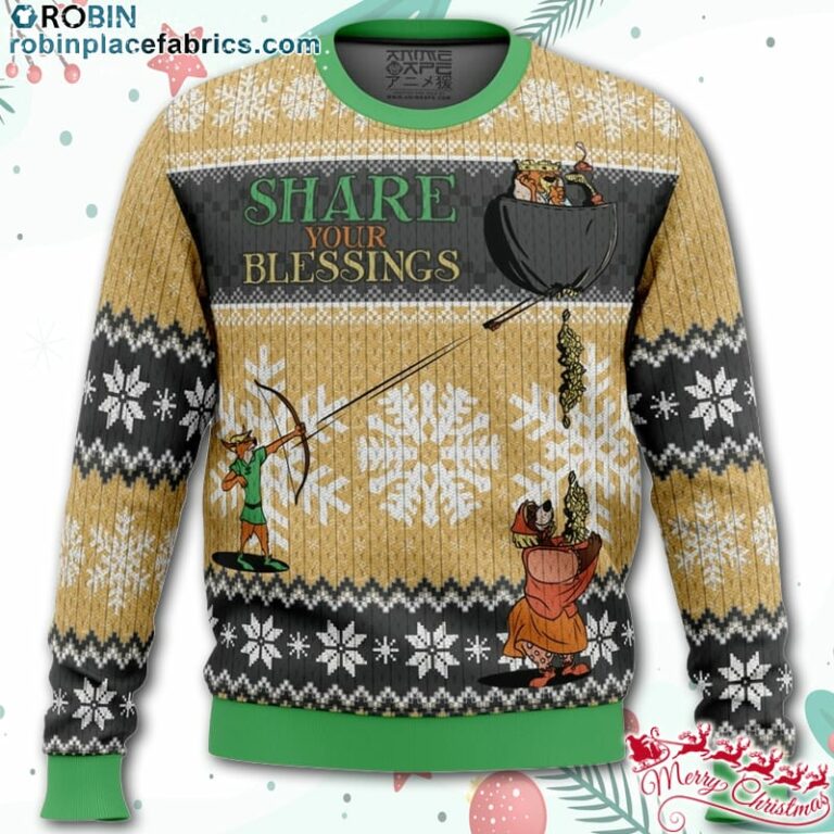 Share Your Blessings Robin Hood Disney Ugly Christmas Sweater – AOP Sweater