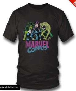 she hulk marvel comics retro black widow she hulk hero trio t shirt afp3ho