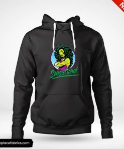 she hulk marvel sensational she hulk retro comic hoodie u7guth