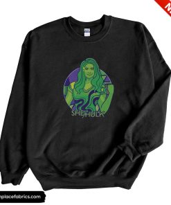 she hulk marvel she hulk attorney at law artsy circle portrait sweatshirt azn9qr