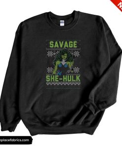 she hulk marvel she hulk savage ugly christmas sweatshirt otxtp8