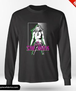 she hulk marvel the savage she hulk color pop half half long sleeve t shirt ub3exd