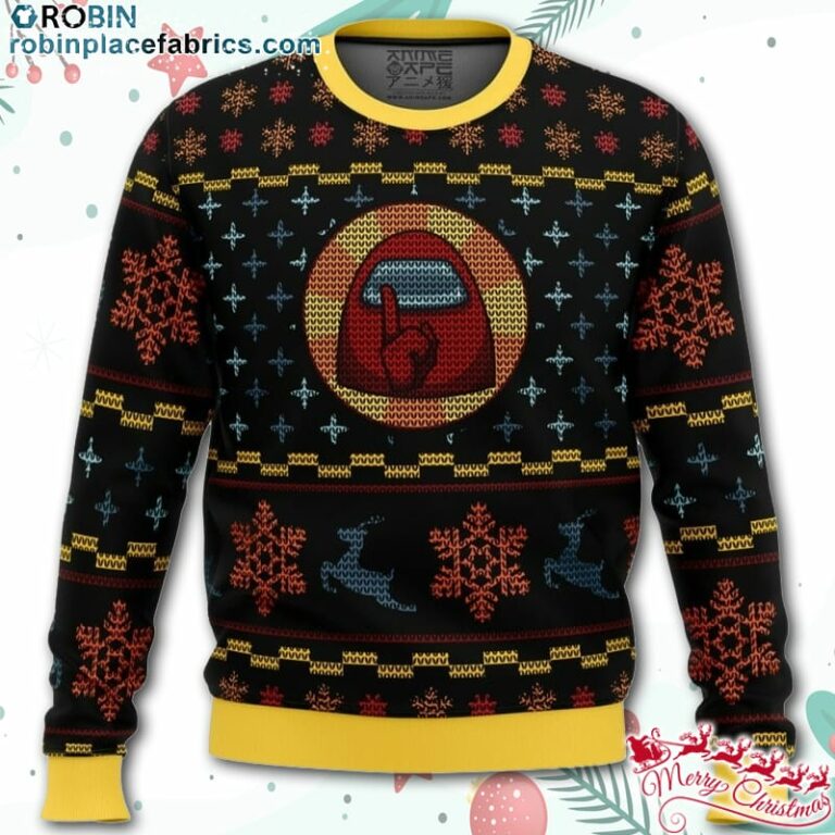 Shhhhhh Among Us Ugly Christmas Sweater – AOP Sweater