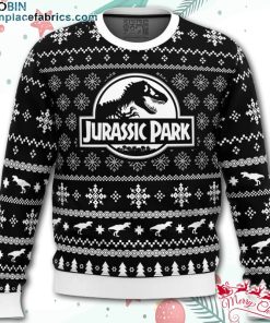 Skeleton Christmas Jurassic Park Ugly Christmas Sweater – AOP Sweater