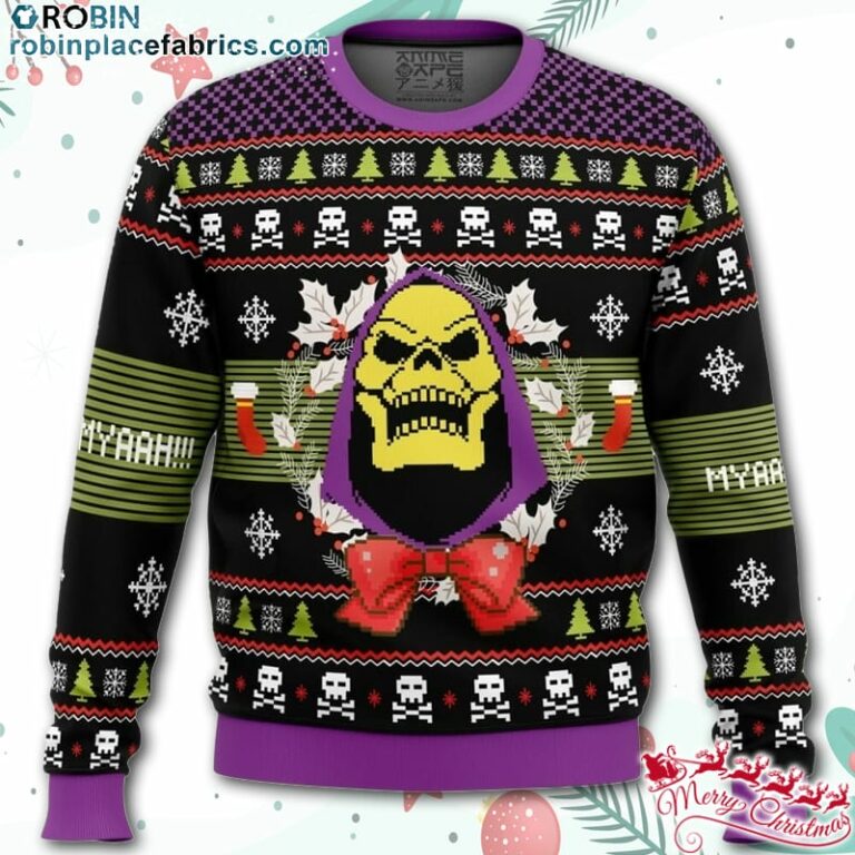 Skeletor Ugly Christmas Sweater – AOP Sweater