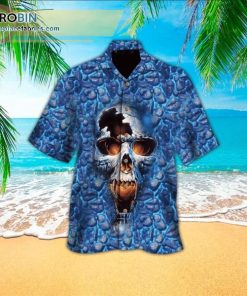 Skull 3D Shirt Skull Casual Short Sleeve Hawaiian Shirts