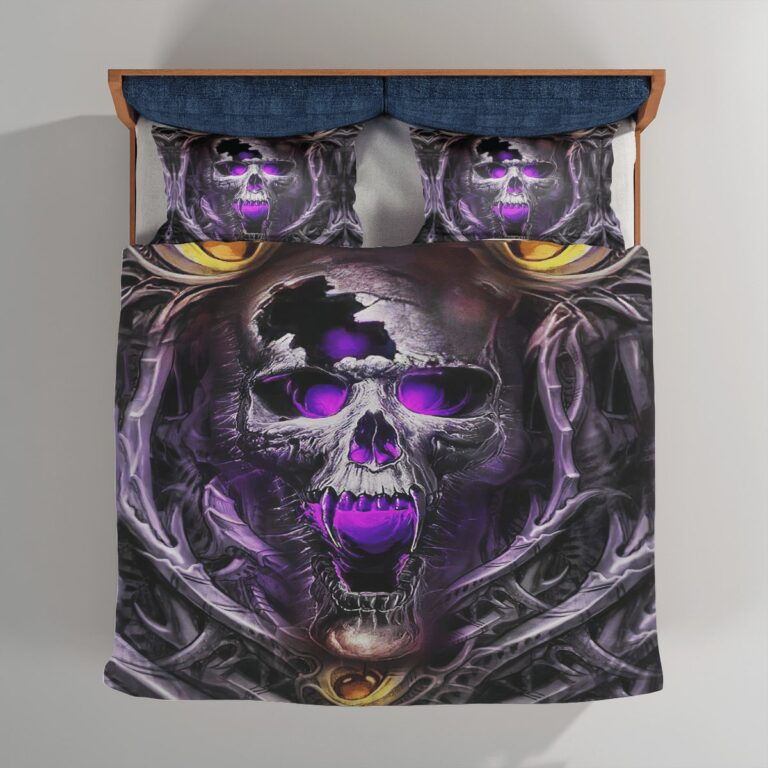 Skull Bedding Sets  Quilts  Blankets  Tumblers For Skull Lovers