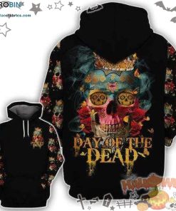 Skull Crown Day Of The Dead Halloween Black 3D All-Over Print Unisex Hoodie