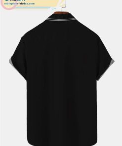 Skull Halloween Print Casual Short Sleeve Casual Short Sleeve Hawaiian Shirts