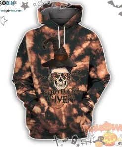 Skull Witch Zero F Given Halloween Tie Dye 3D All-Over Print Unisex Hoodie