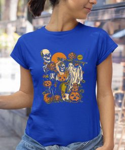 skulls demon pumpkins halloween graphic shirt 5 tCOmX