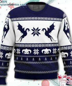 Skyrim Dragon Ugly Christmas Sweater – AOP Sweater
