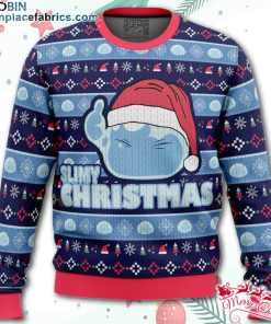 Slimy Christmas That time I got reincarnated as a slime Christmas Sweater – AOP Sweater
